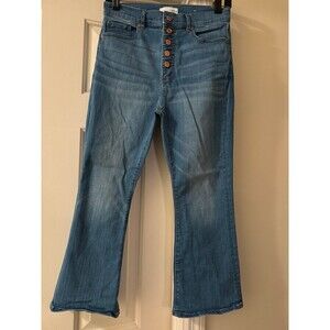 LOFT jeans, butterfly closure, size 27/4, the kick crop
